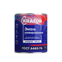Эмaль ПФ-115 шоколад KRAFOR 0,8 кг