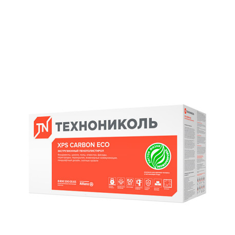 Утеплитель пенополистирол 1180х580х50 Технониколь Carbon Eco Г4 (уп-8 шт)