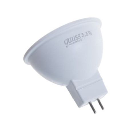 Лампа светодиодная LED 5.5вт 230в GU5.3 теплый Gauss