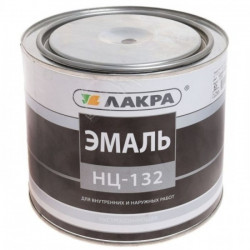Эмаль НЦ-132 черная (банка 1,7 кг)