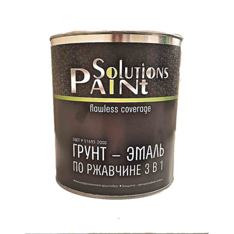 Грунт-эмаль 3 в 1 КРАСНАЯ Paint Solutions (1,9кг)