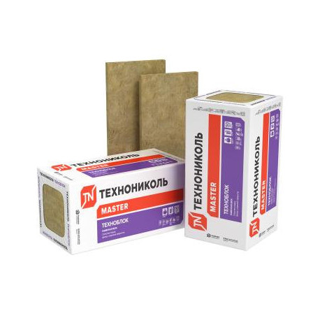 Каменная вата Техноблок Технониколь 1200х600х50 (8 шт 5,76 м.кв) плотность 45