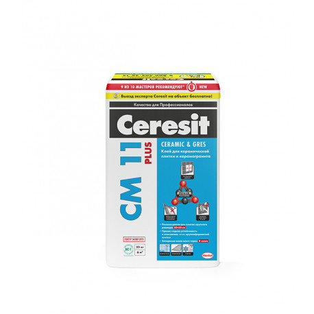 Клей плиточный Ceresit CM 11 Plus 25 кг