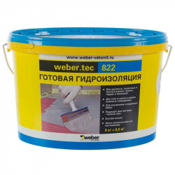 Гидроизоляция Вебер (Weber.tec) 822 серая (8 кг)