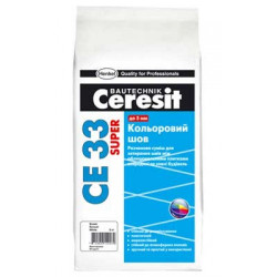 Затирка Ceresit CE 33 черная (графит) 2 кг