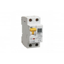 Выключатель автоматический дифференциального тока АВДТ-32 16А 30мА 1P+N C16 (IEK)