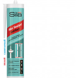 Герметик силиконовый БЕЛЫЙ санитарный SILA Max Sealant 290 мл