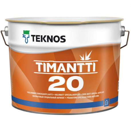 Краска интерьерная акриловая Teknos Тиманти 20 РМ1 (9л/11,7кг) (в килограммах)