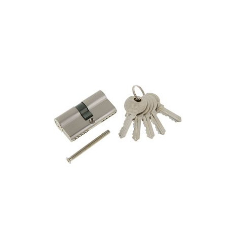 Цилиндровый механизм PLP N60 английский ключ/ключ SN Матовый никель (личинка)