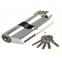 Цилиндровый механизм MAXI Locks ENW60 англ.ключ-вертушка CP Хром (личинка)