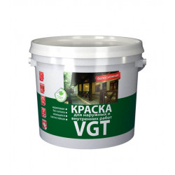 Краска в/д VGT Белоснежная моющаяся (цена за ведро 25 кг)