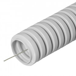 Труба гофрированная для электропроводки ПВХ 20 мм (серая)