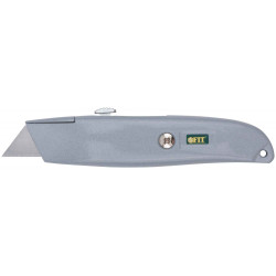 Нож для напольных покрытий серый, металлический корпус FIT