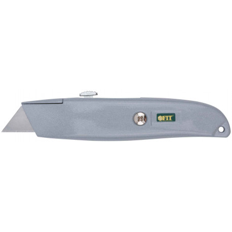 Нож для напольных покрытий серый, металлический корпус FIT
