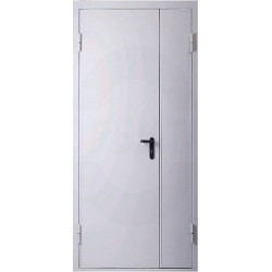 Дверь техническая металлическая 950х2050 правая (RAL 7035)