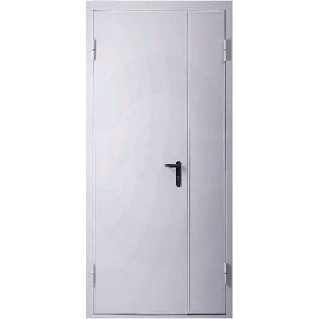 Дверь техническая металлическая 950х2050 правая (RAL 7035)