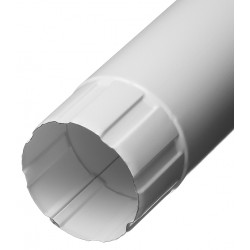 Труба водосточная металлическая d 90 мм 3 м белый RAL 9003