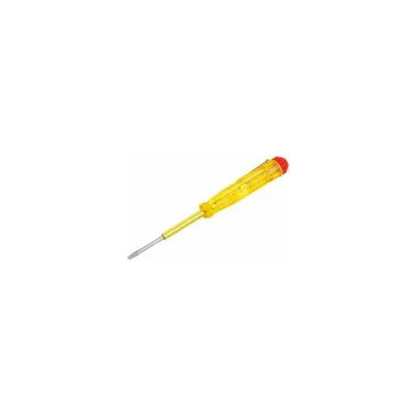 Отвертка индикаторная L140 мм (пробник) желтая ручка