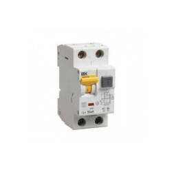 Выключатель автоматический дифференциального тока АВДТ-32 16А 30мА 1P+N C16 (IEK)